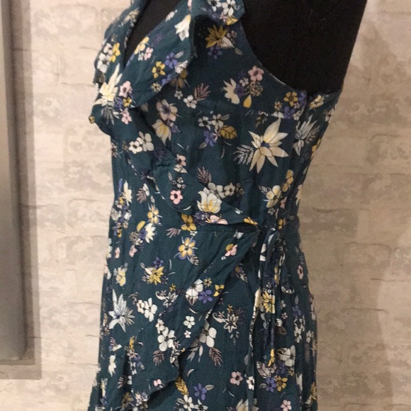 Green floral summer dress - Picture 2 of 3